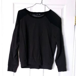 Forever 21 Sheer Top Sweatshirt